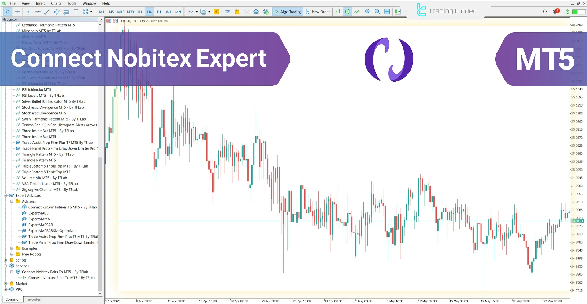 Connect Nobitex to MetaTrader 5 – Expert – [TradingFinder]