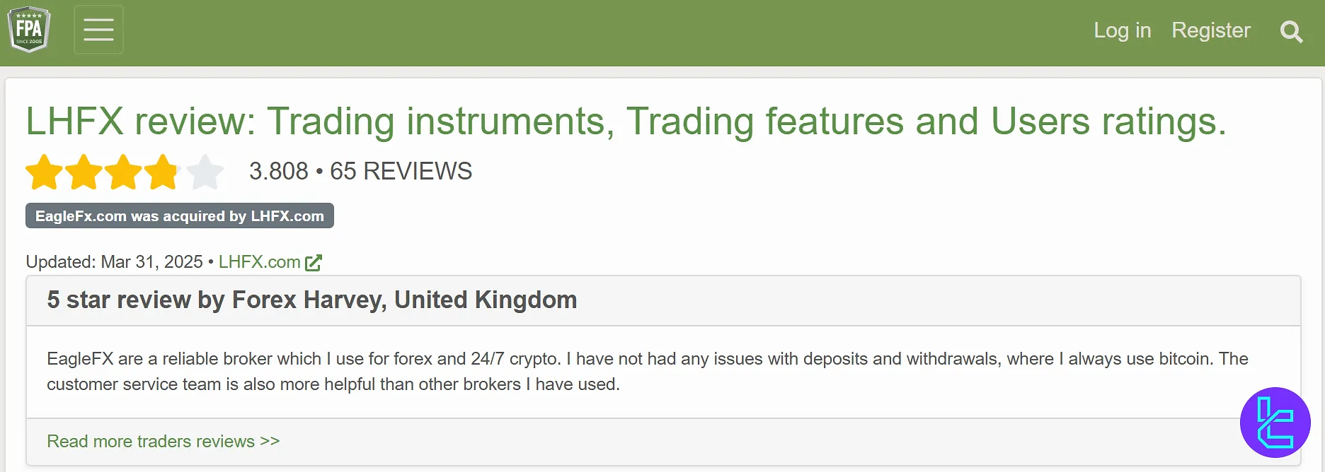 LHFX on FPA
