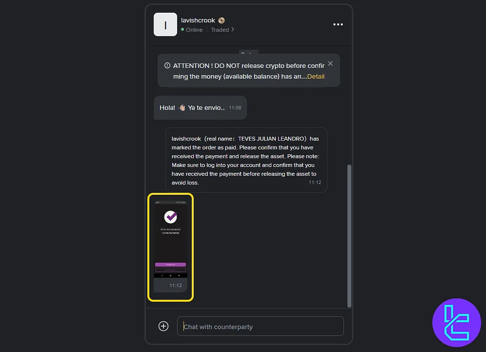 Chat with buyer Binance Skrill payout