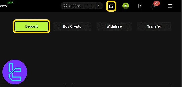 Bitunix ERC20 payment dashboard wallet icon