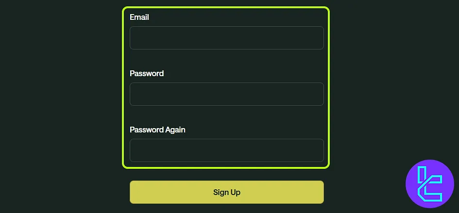 ForTraders account setup form