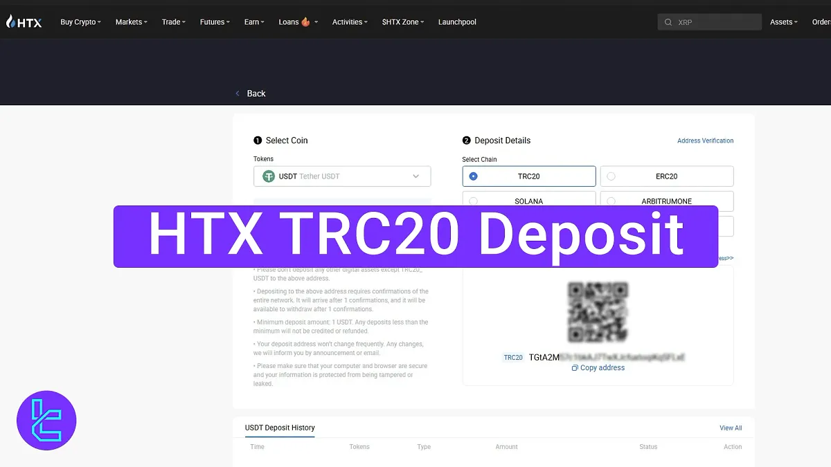 HTX TRC20 Deposit 2025 [Transfer USDT via Tron Network in 5-10 Minutes]