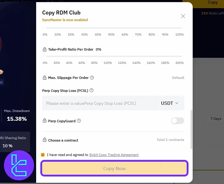 Bybit advanced social trading risk management options