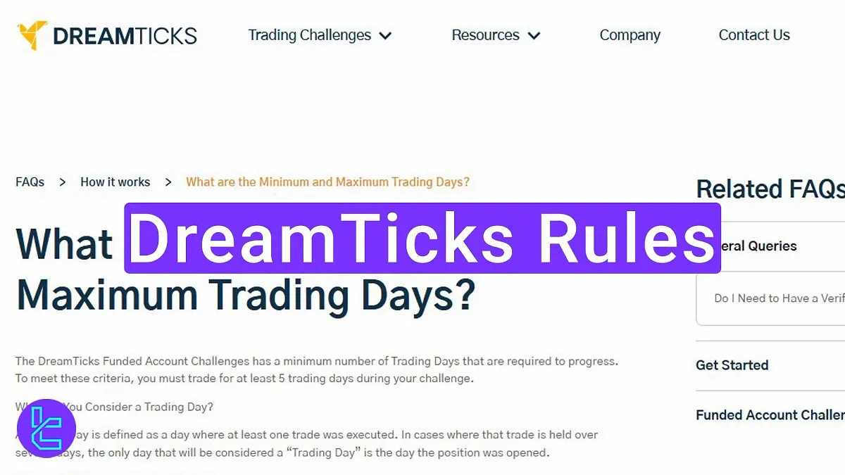 DreamTicks Rules - Minimum 5 Trading Days [Up to 1:30 Leverage] 2025