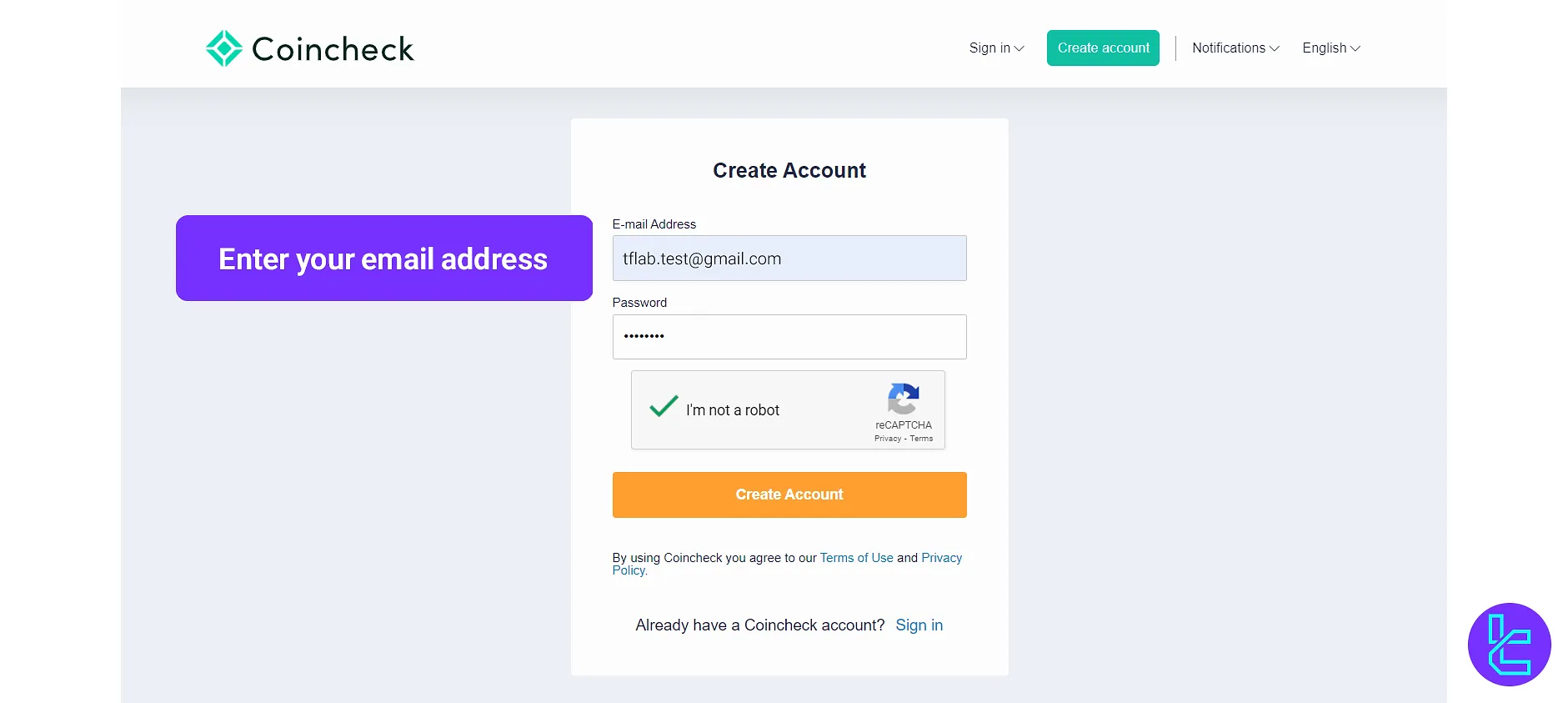 Coincheck registration
