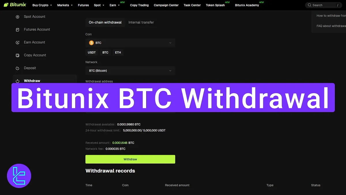 Bitunix BTC Withdrawal 2025 [Cash Out Funds in 6 Steps]
