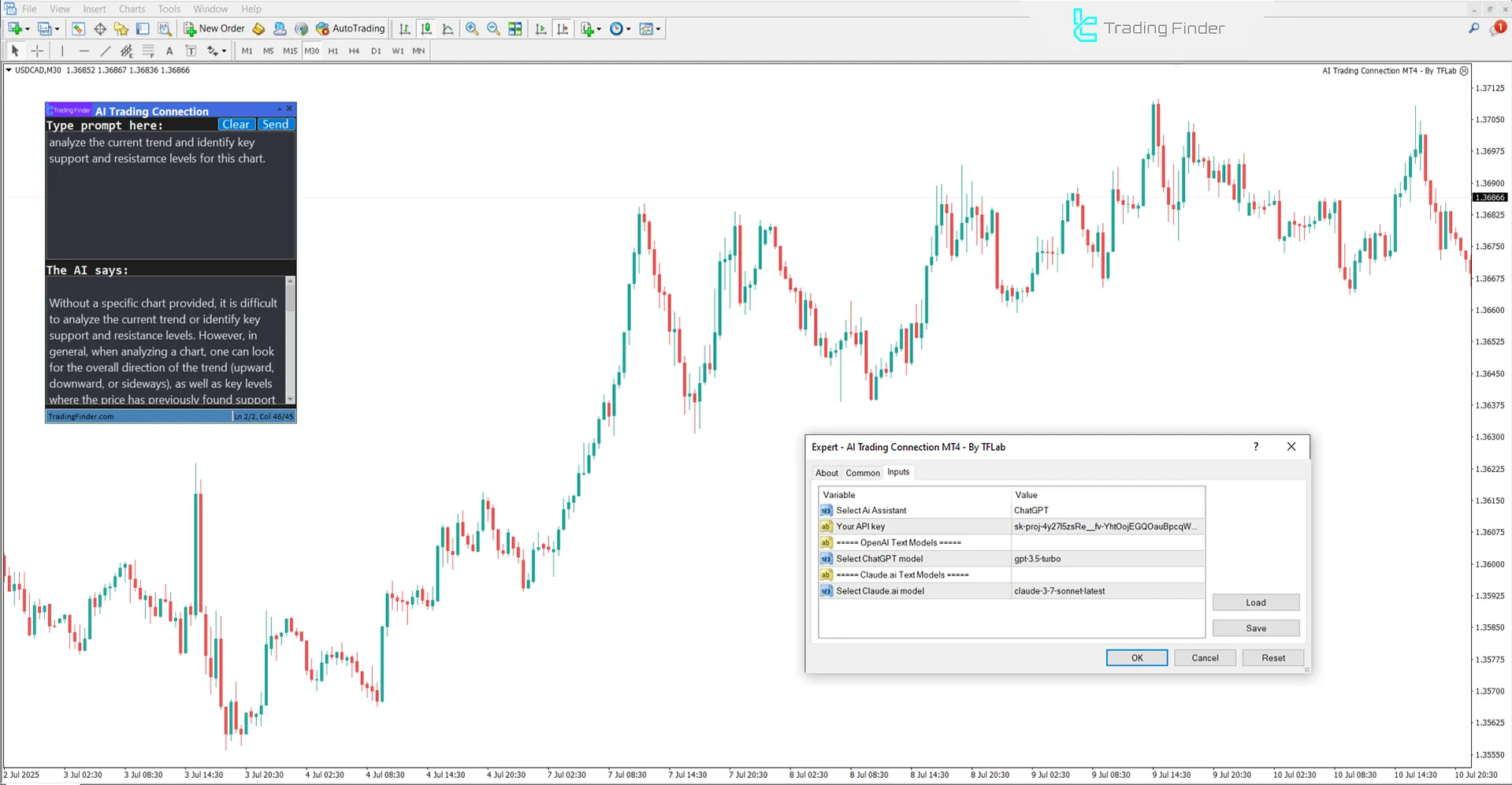 AI Trading Connection Expert MetaTrader 4 – [TradingFinder] - Free Download 3