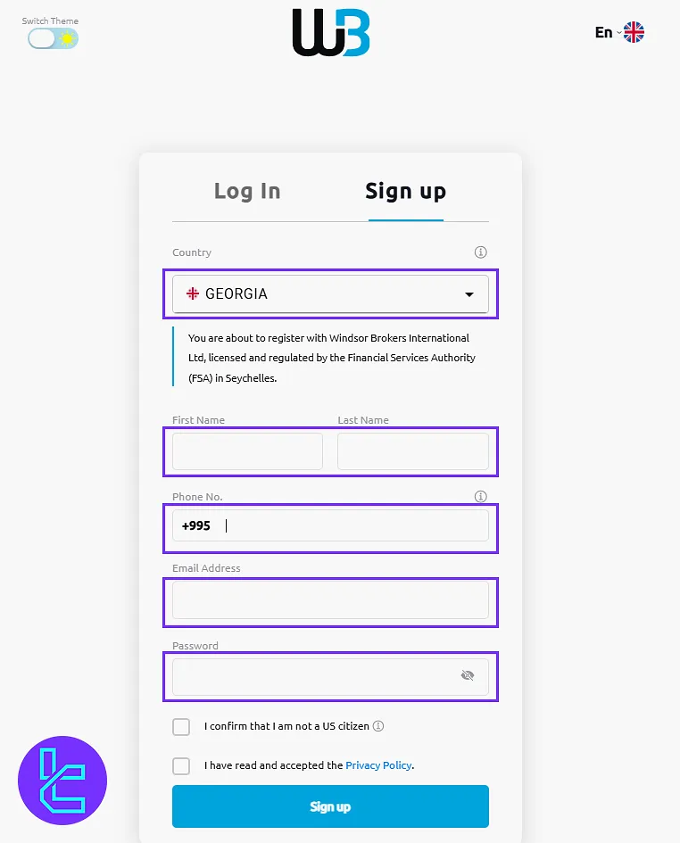Windsor registration