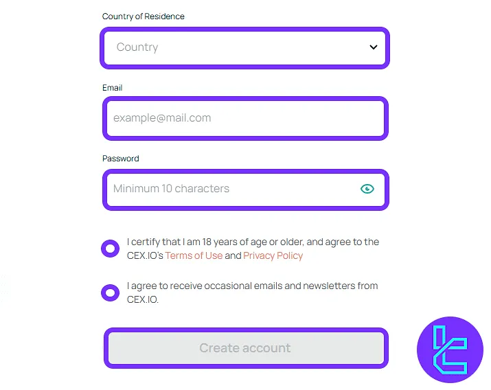 Cex.io Registration
