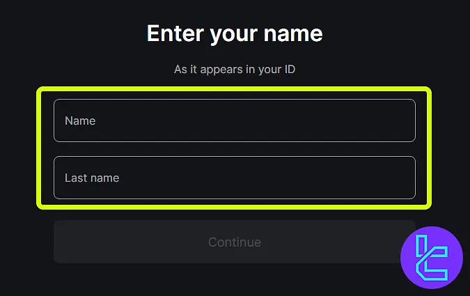 FXOpen sign-up personal details form