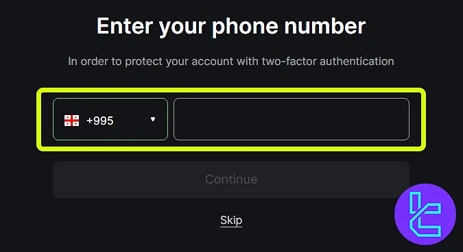 FXOpen sign-up phone number