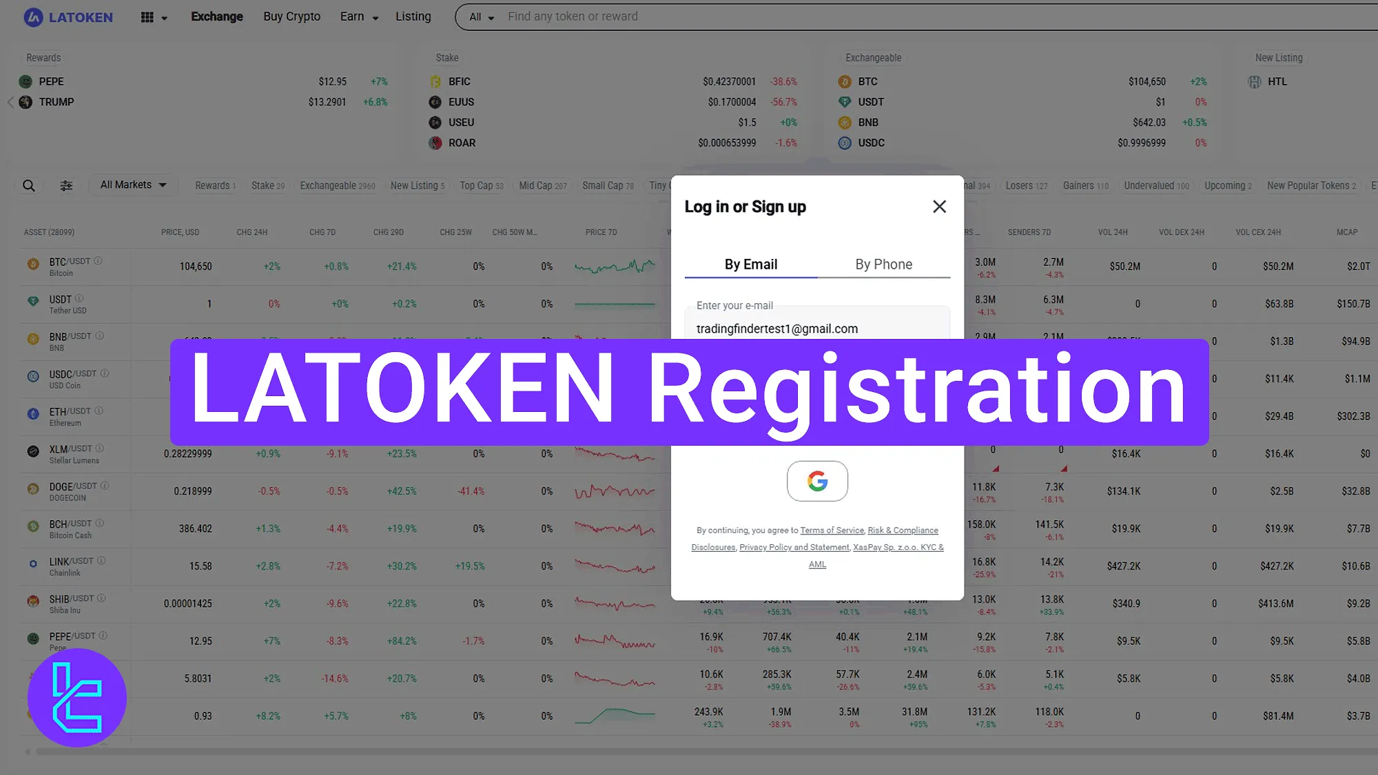 LATOKEN Registration 2025 [3-Step Process with Email Verification]