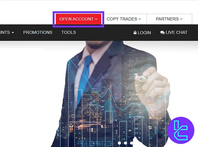 Yadix sign up button