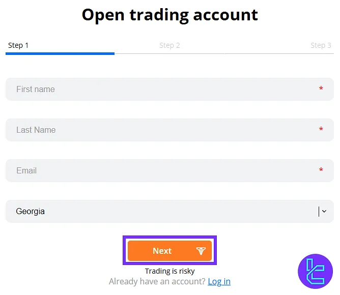 TIOmarkets Registration