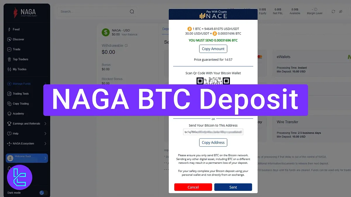 NAGA BTC Deposit 2025 [3-Step Funding Procedure]