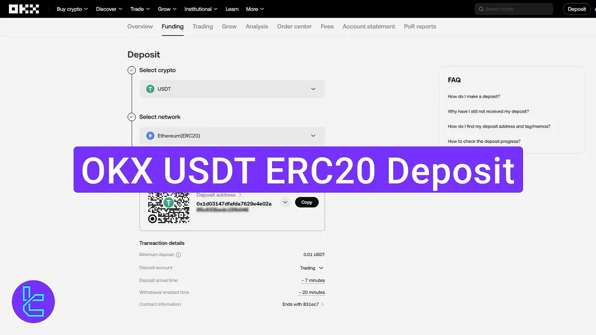 OKX USDT ERC20 Deposit 2025 [0.01 USDT Minimum Transaction Amount]