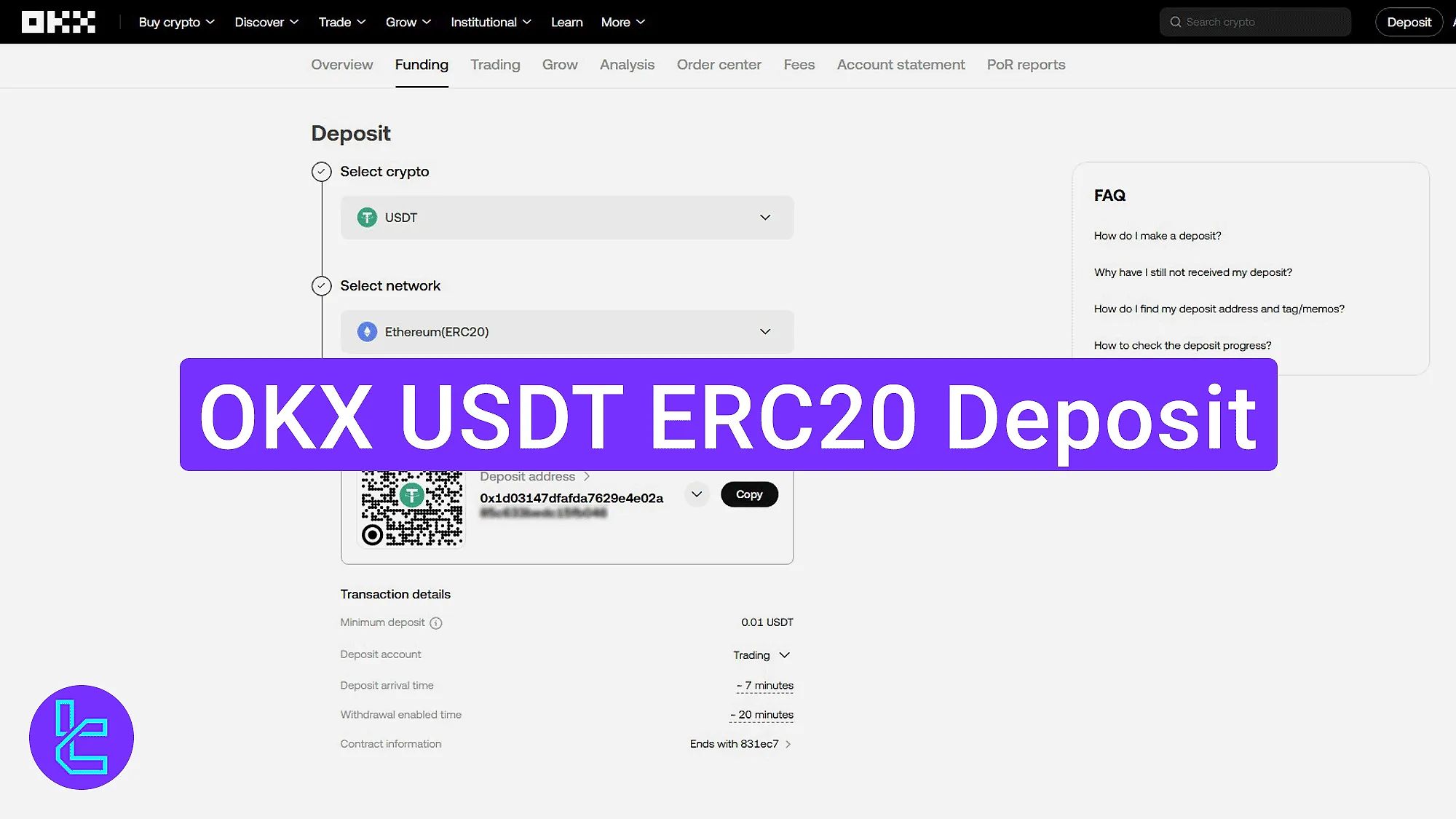 OKX USDT ERC20 Deposit 2026 – 7-Minute Funding Guide
