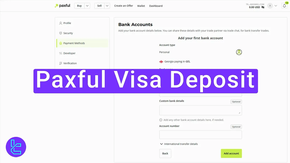 Paxful Visa Deposit - Country & IBN Number [6 Steps] 2025