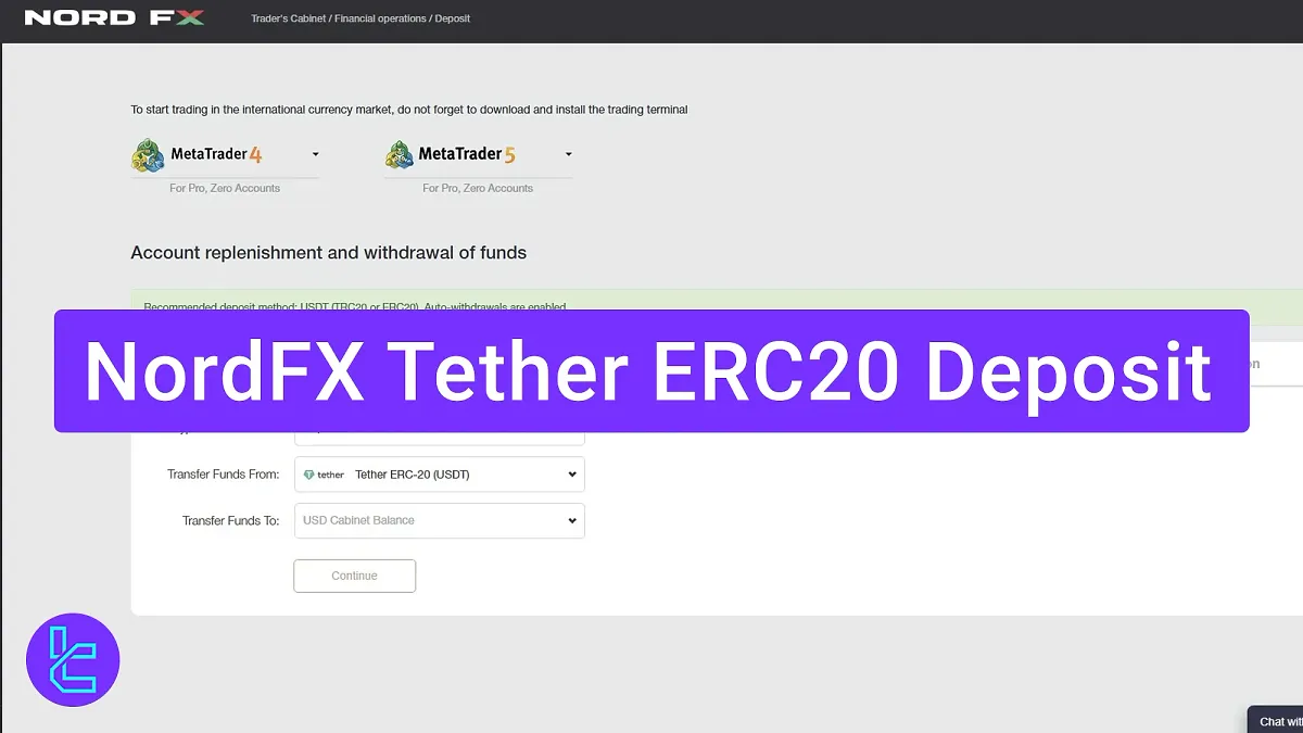 NordFX Tether ERC20 Deposit 2025 [Complete in 4 Easy Steps]