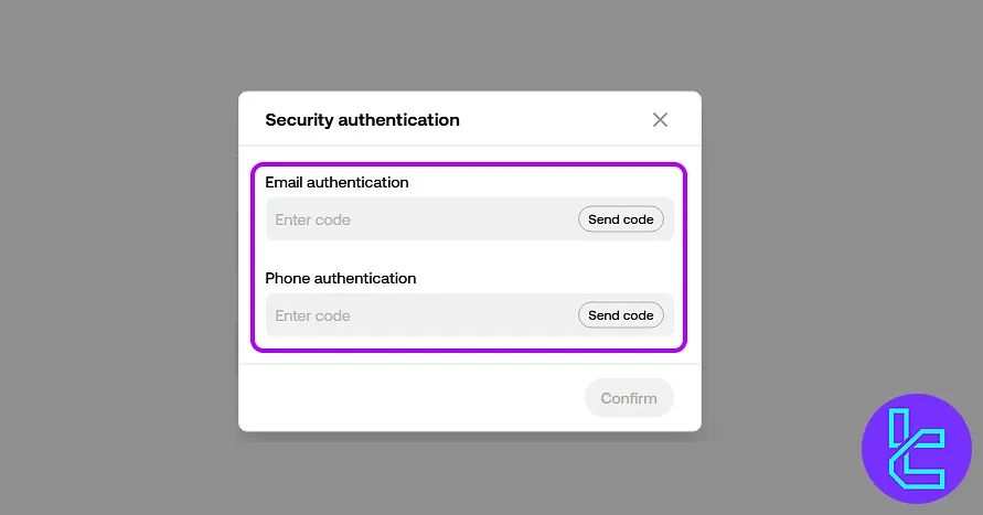 OKX Tether ERC20 payout two-factor verification