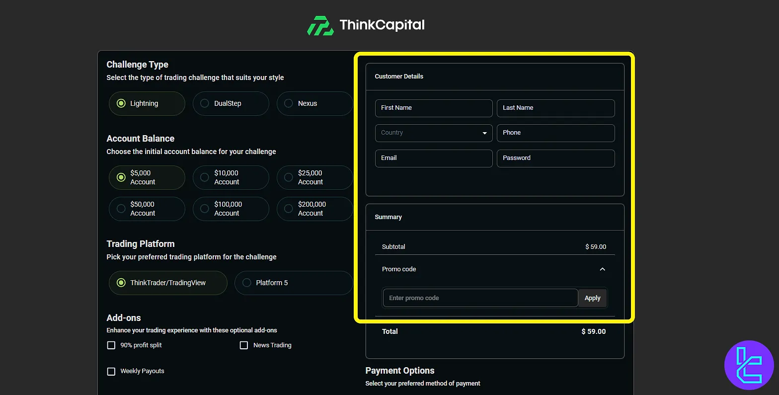 ThinkCapital kişisel bilgiler