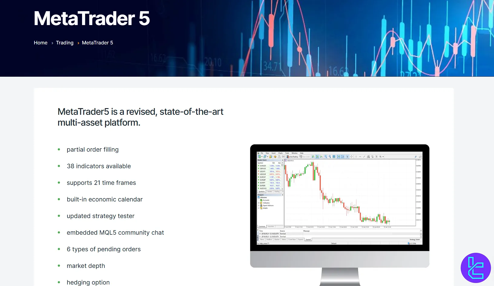 AMarkets MT5 Trading platform