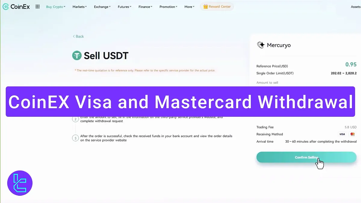 CoinEx Visa and MasterCard Withdrawal 2025 [6 USDT Fees] 