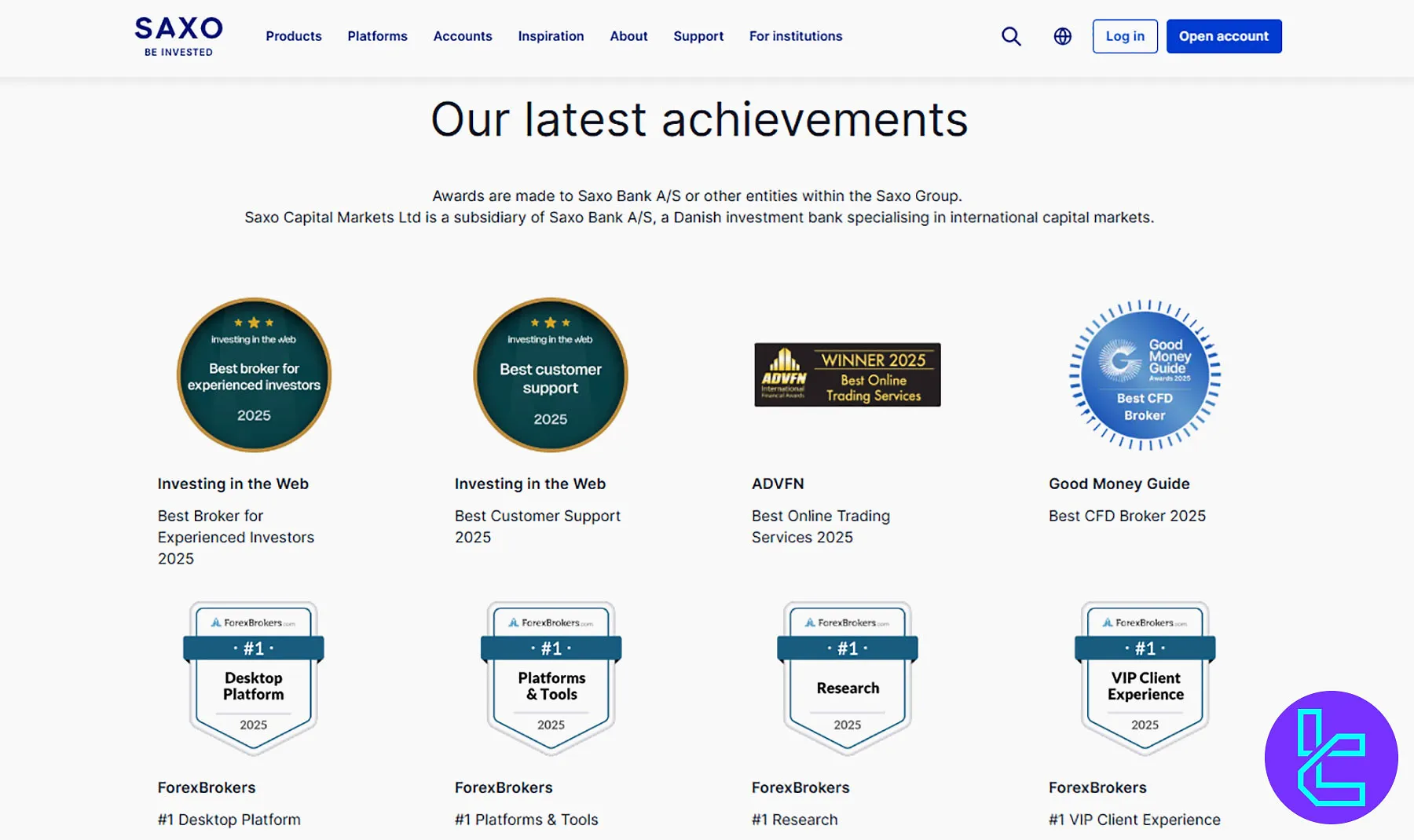 Saxo Bank Awards