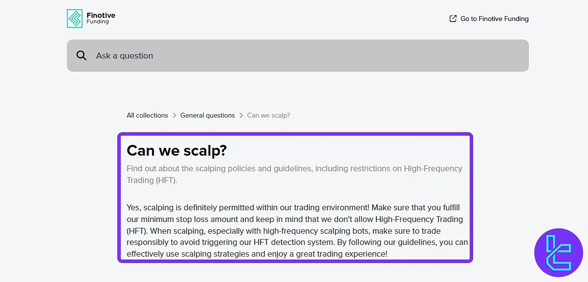 Finotive Funding signal trading rule