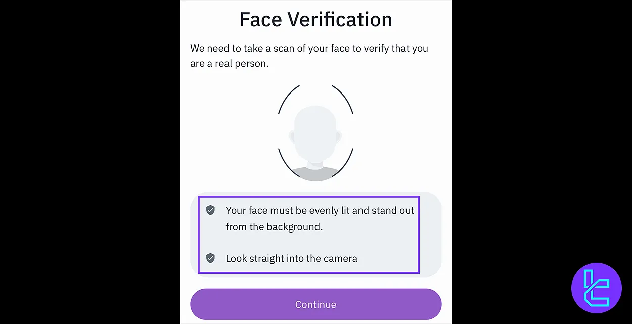 Face scanning during the AscendEX KYC