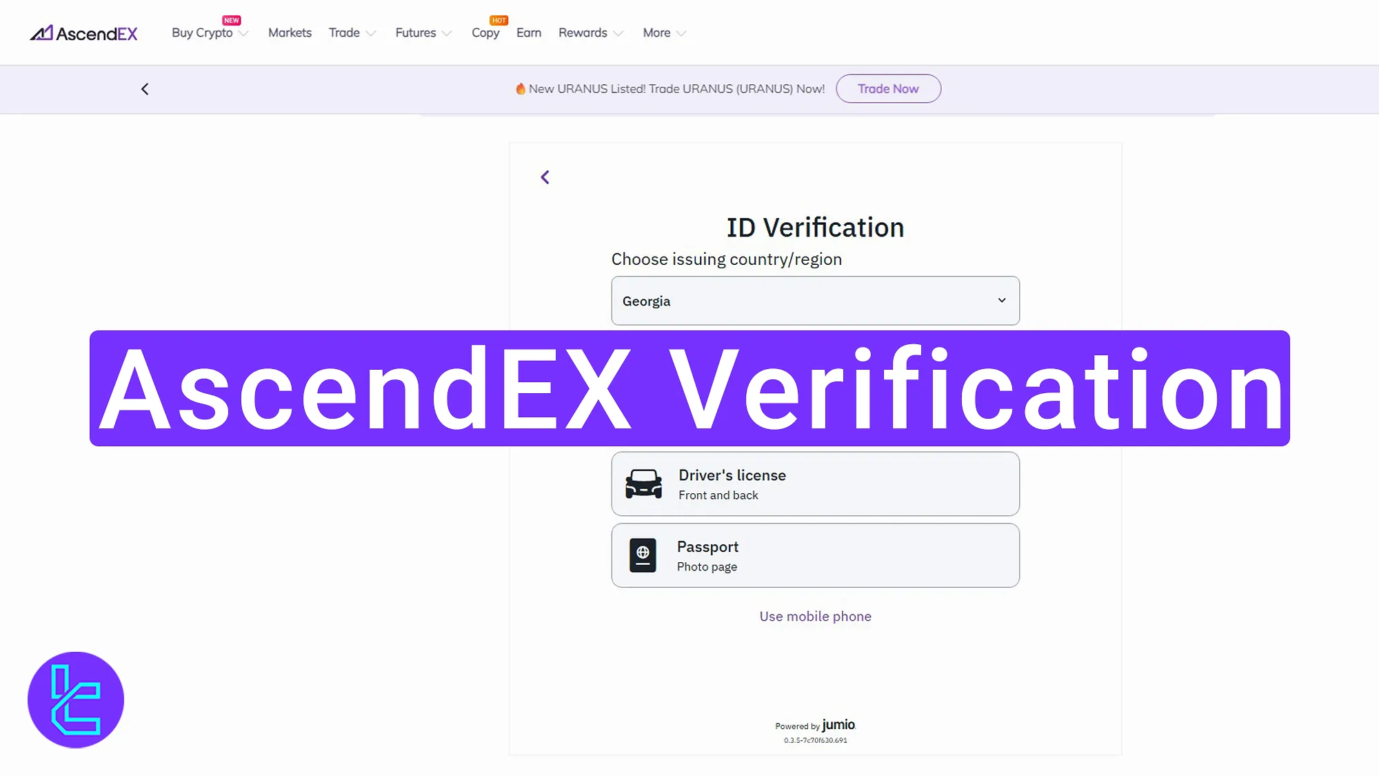 AscendEX verification