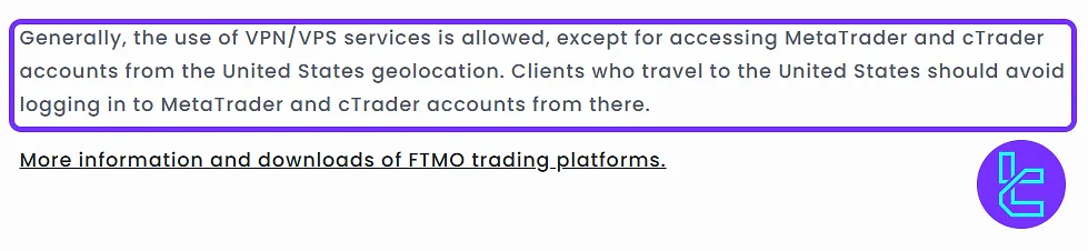 FTMO VPN rule