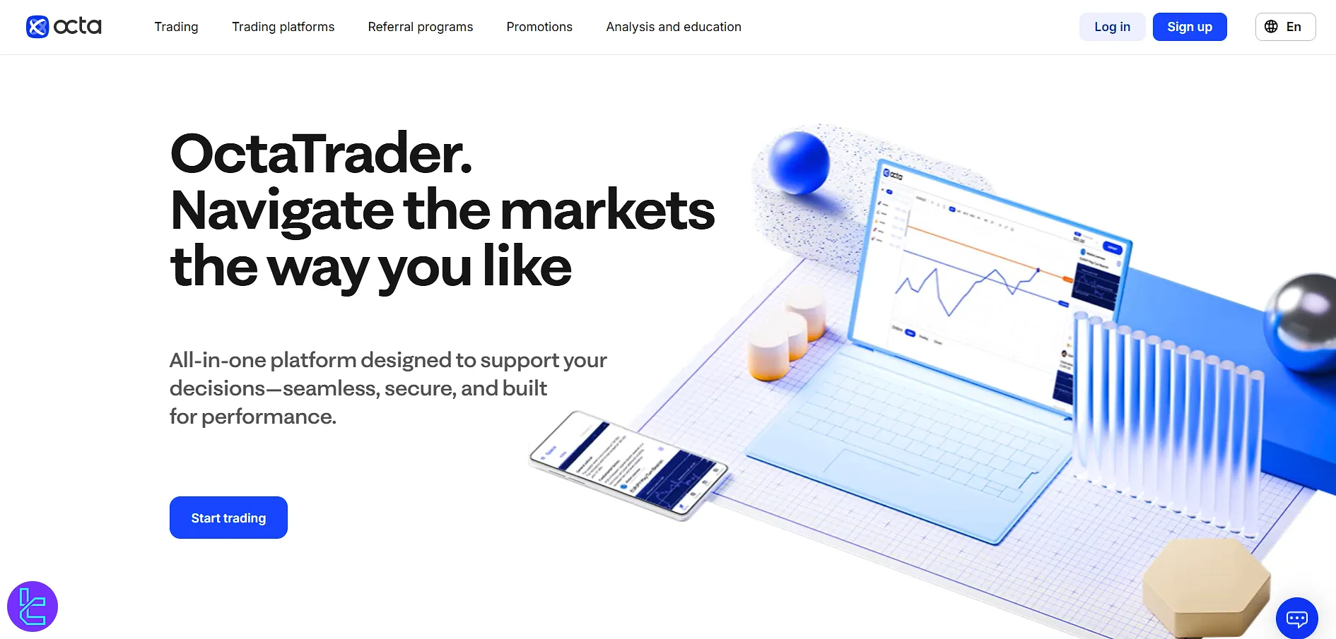 OctaFX proprietary application