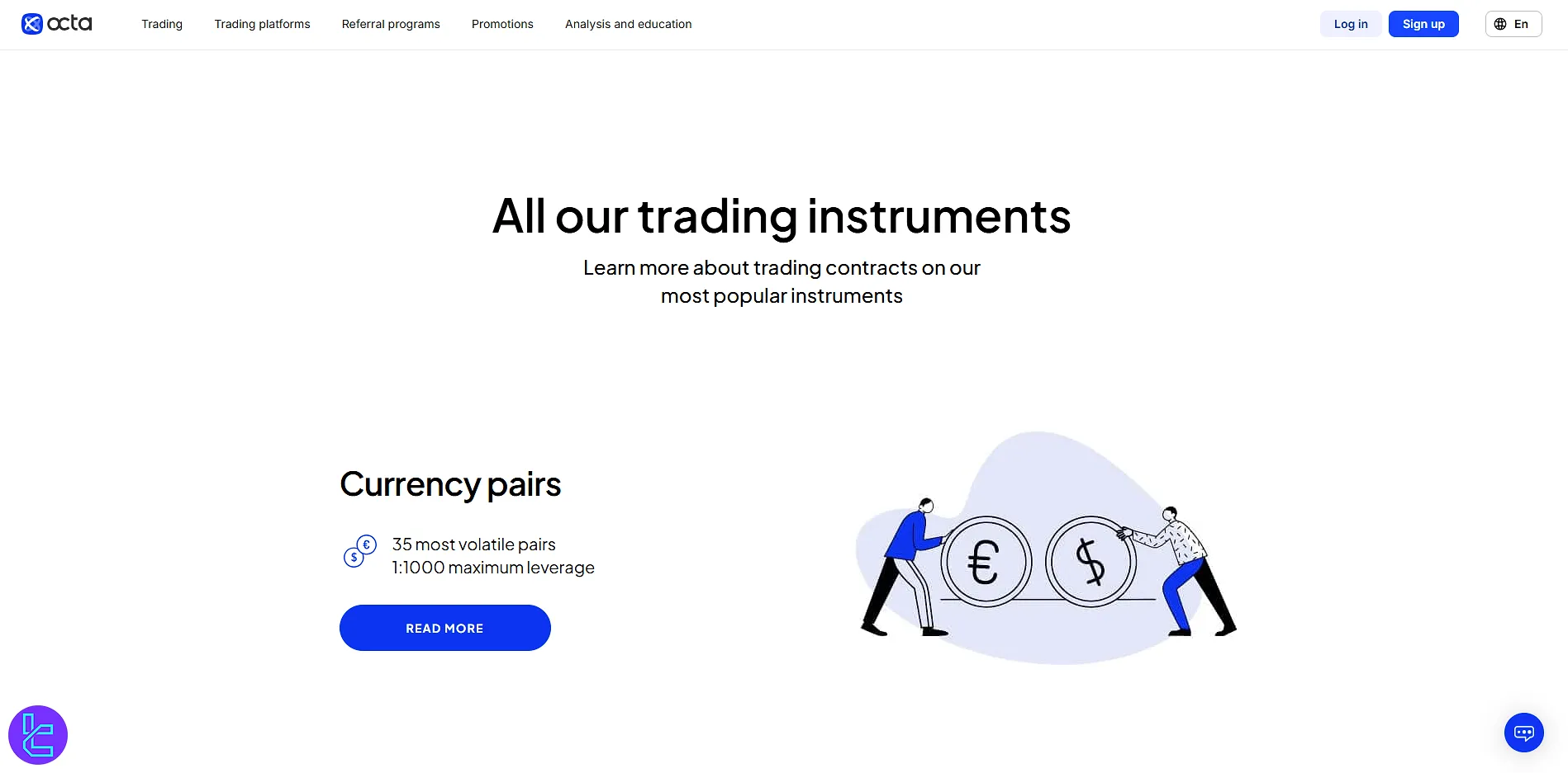 OctaFX Trading Instrument