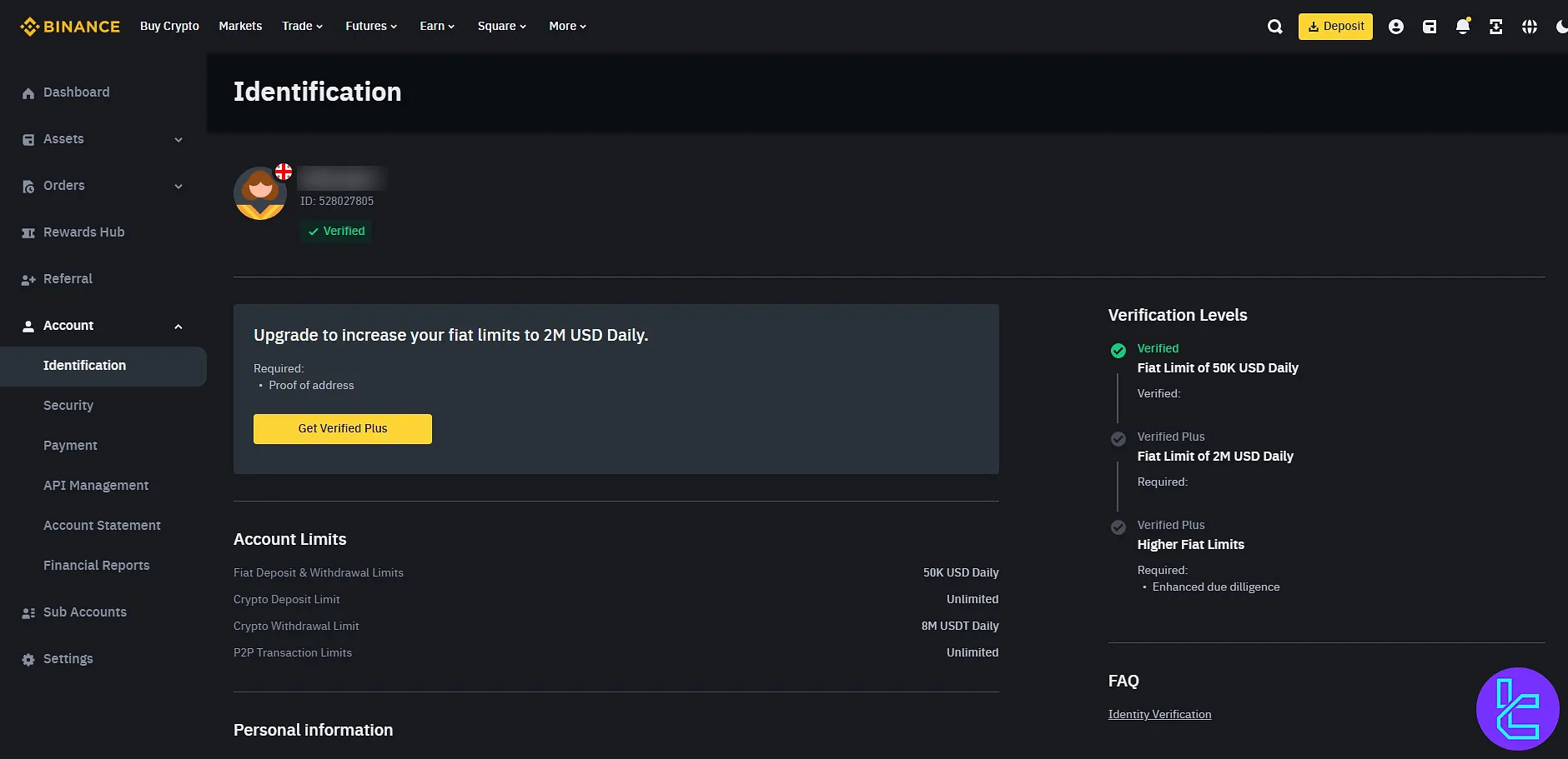 Binance verification