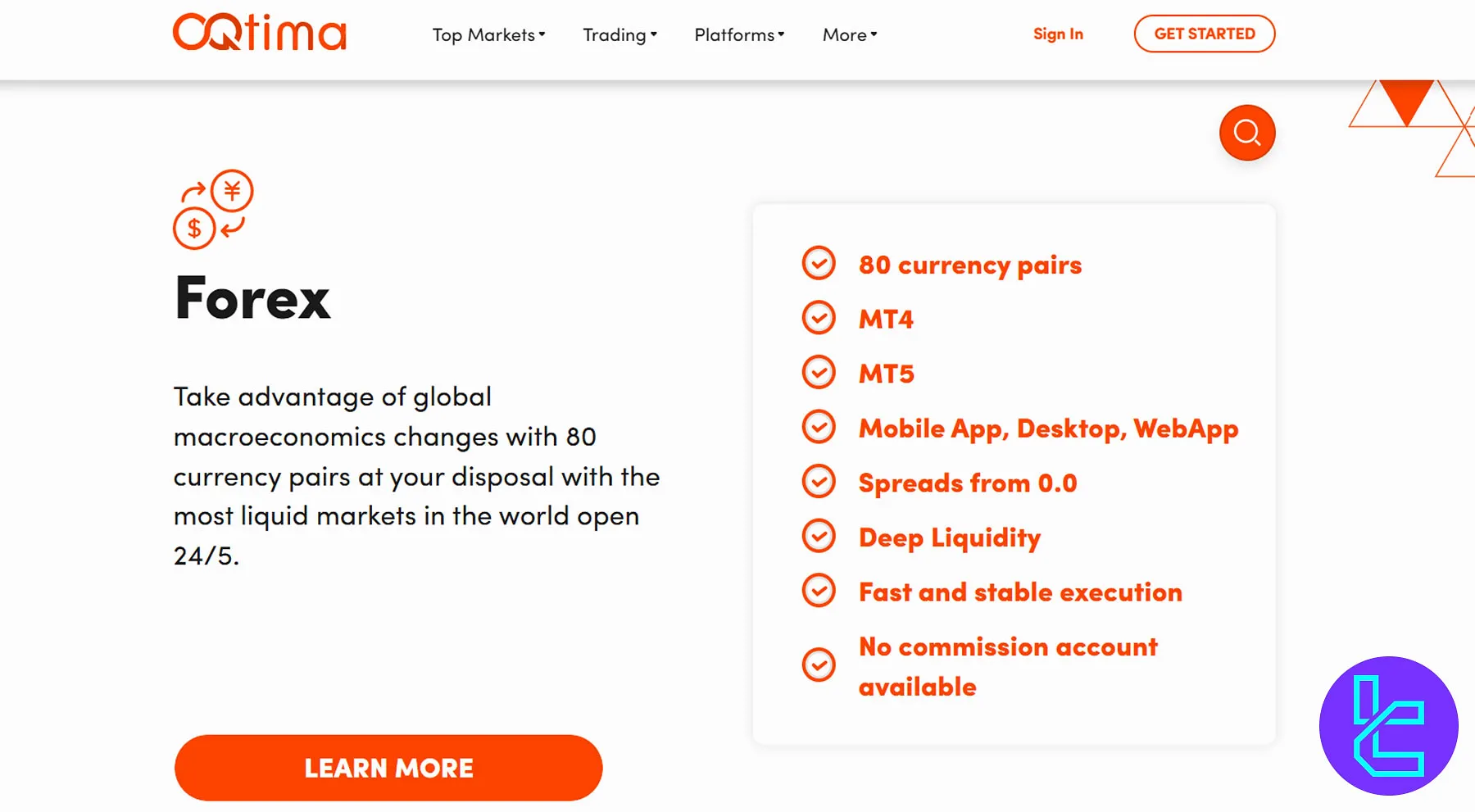 OQtima Trading Instruments