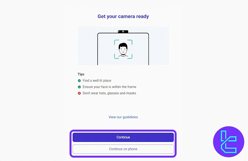 ProBit liveness scan alignment and selfie guidelines