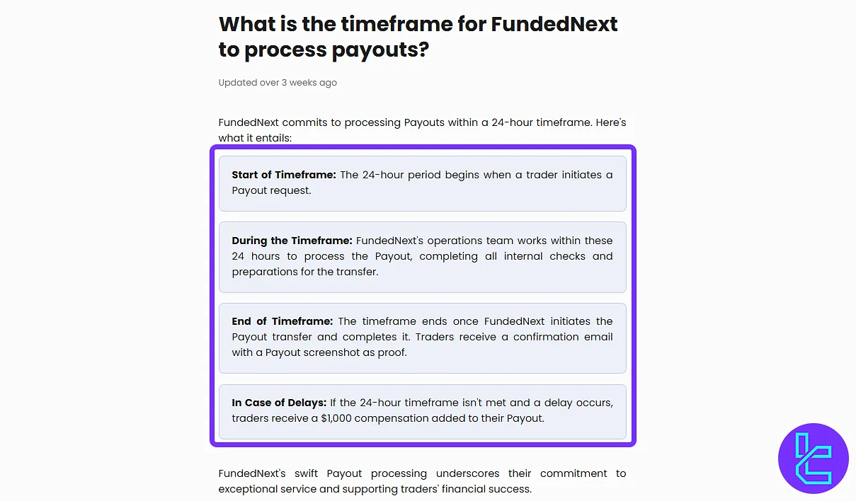 FundedNext payout rules