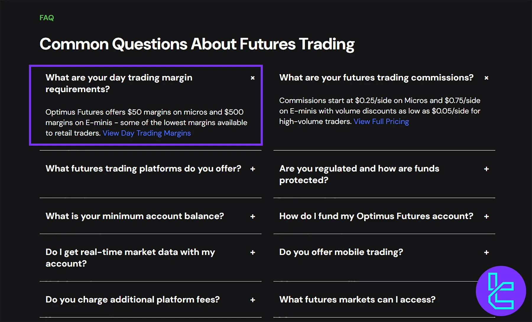 Optimus Futures Trading Accounts