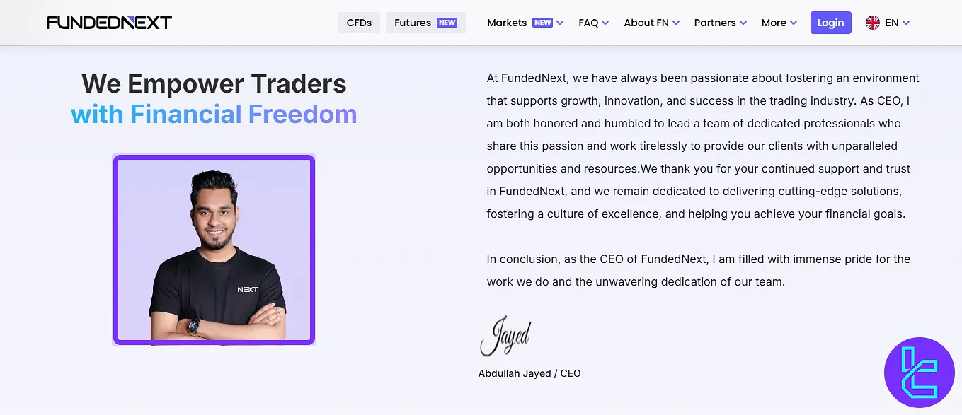 FundedNext CEO