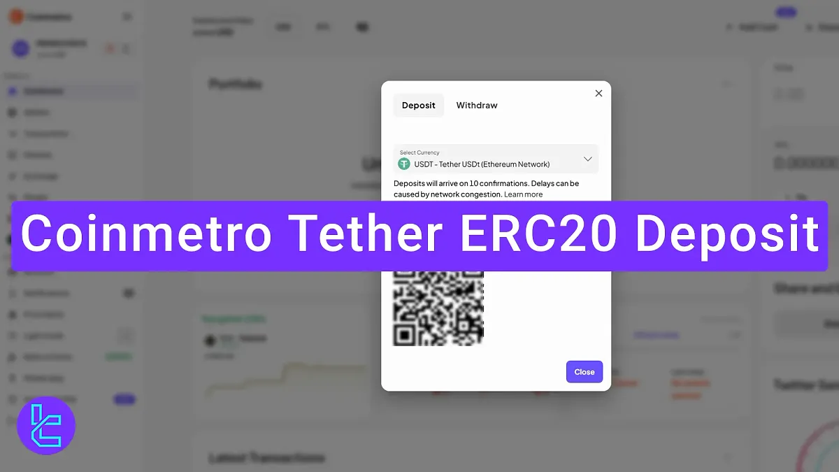 Coinmetro Tether ERC20 Deposit – Transfer Funds via Wallet or QR Code [4 Steps] 2025