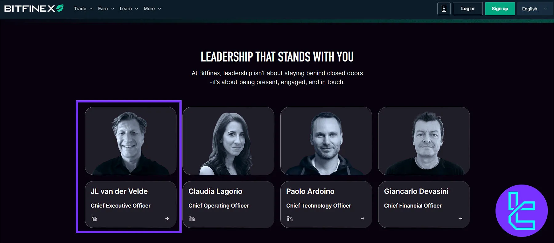 Bitfinex Crypto Exchange CEO