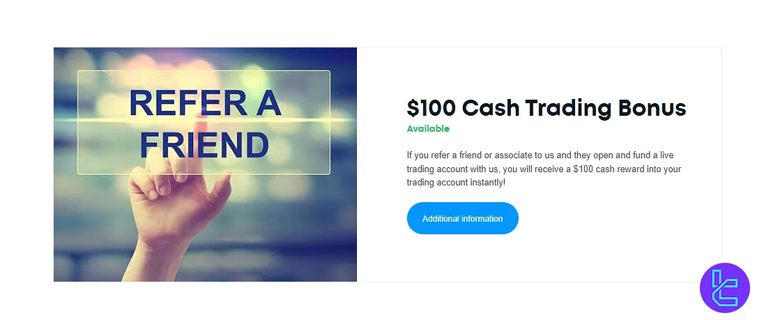 Eightcap broker bonus offer page