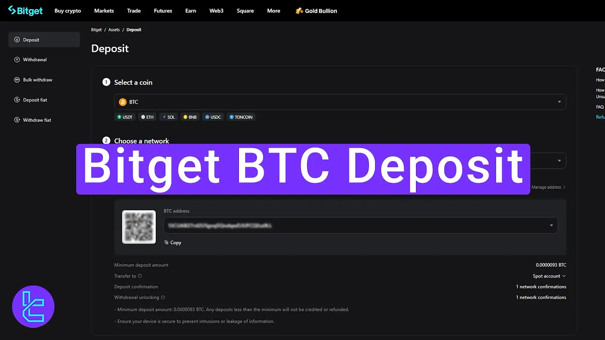 Bitget BTC Deposit 2025 [Transfer Funds as Little as $1] 