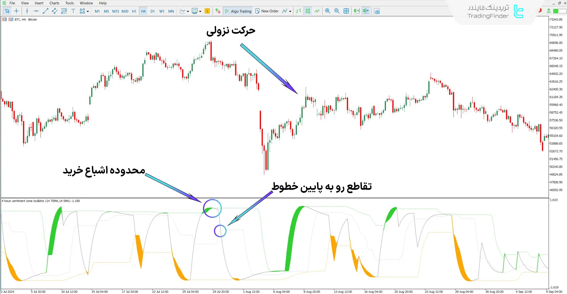 دانلود اسیلاتور نسبت احساسات برای متاتریدر 5 - رایگان – [تریدینگ فایندر] 2