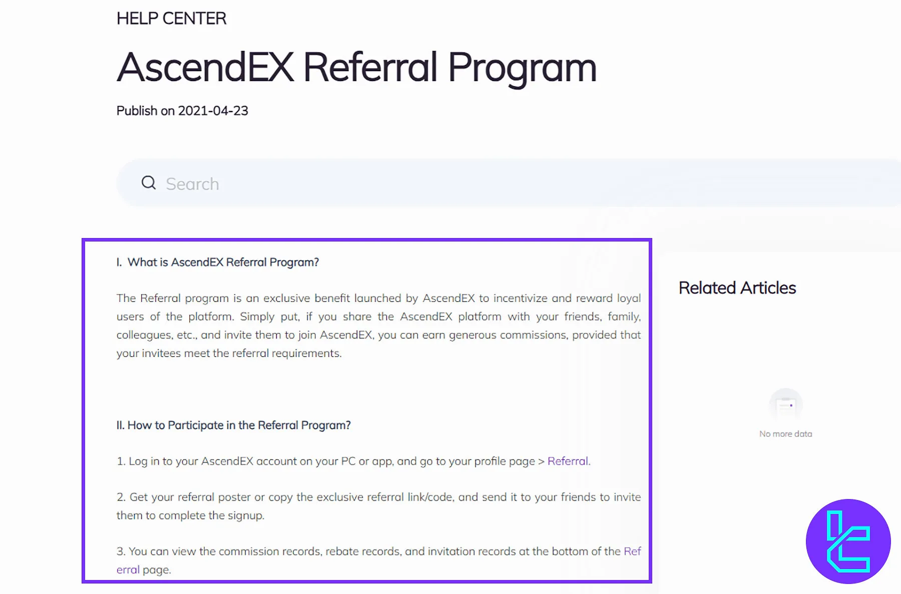 AscendEX Referral Program