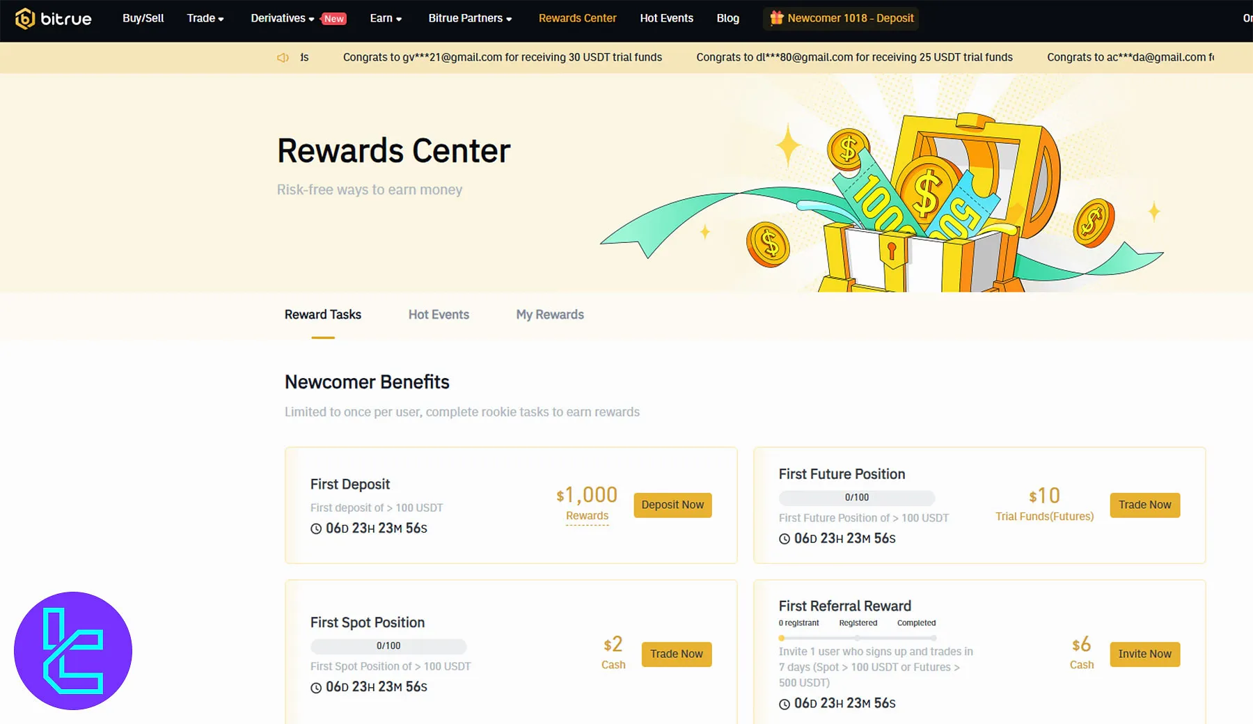 Bitrue Rewards Center