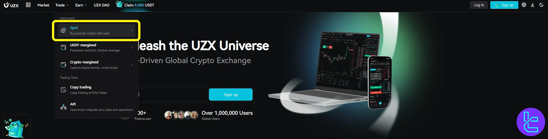 UZX Spot Trading