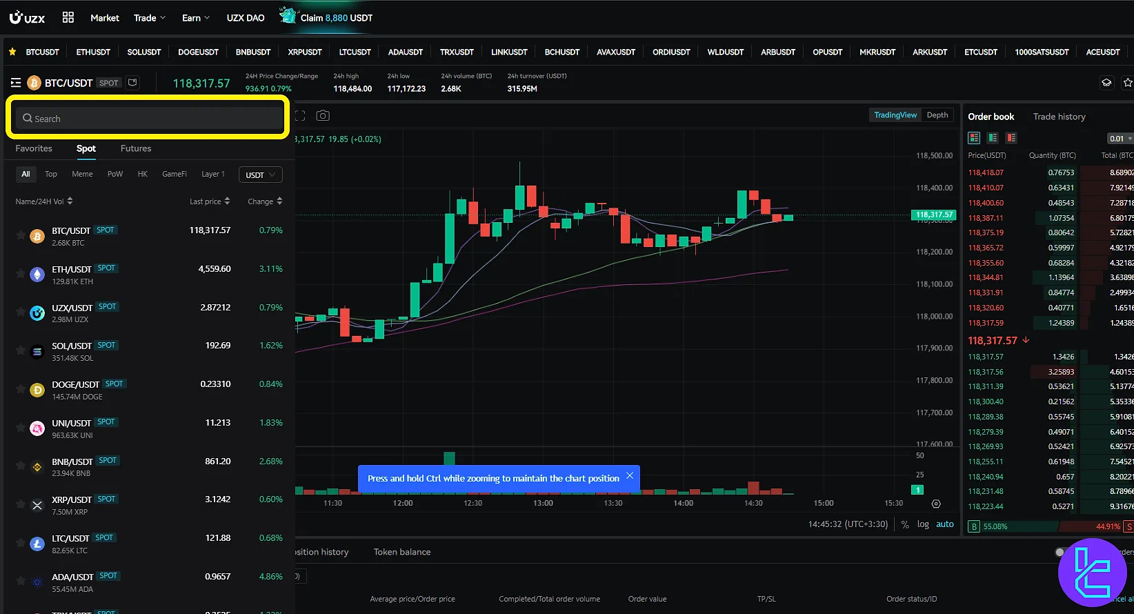 UZX asset selection
