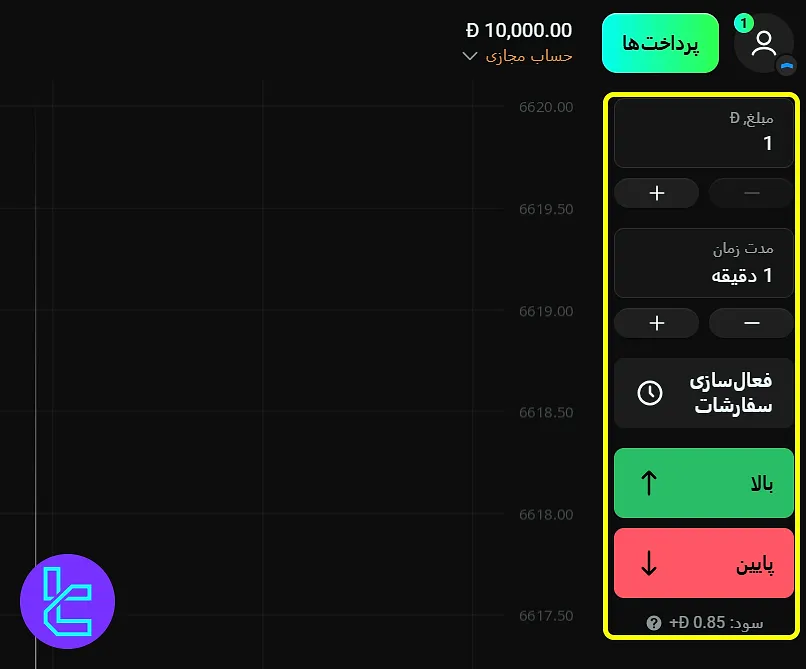 حداکثرسازی سود در پلتفرم معاملاتی OlympTrade با استفاده از گزینه‌های صعودی یا نزولی